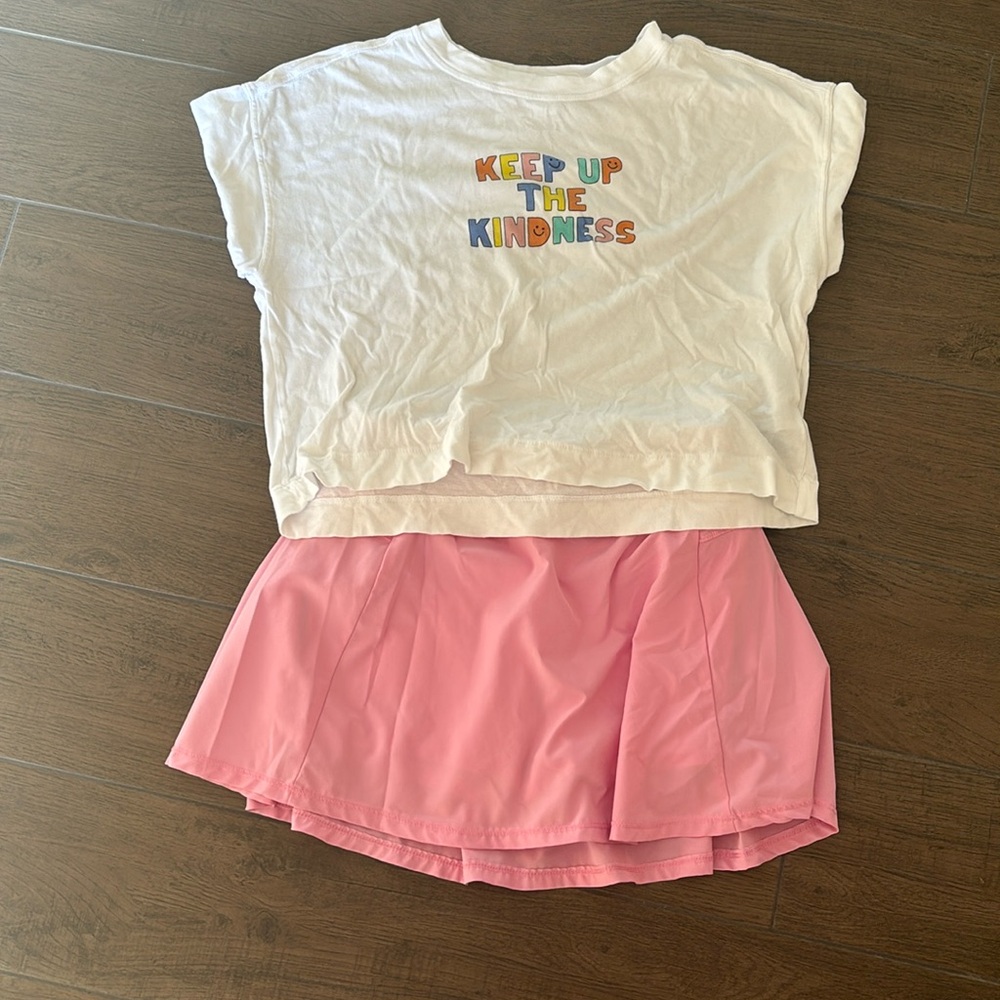 Girls Tennis Skirt Set